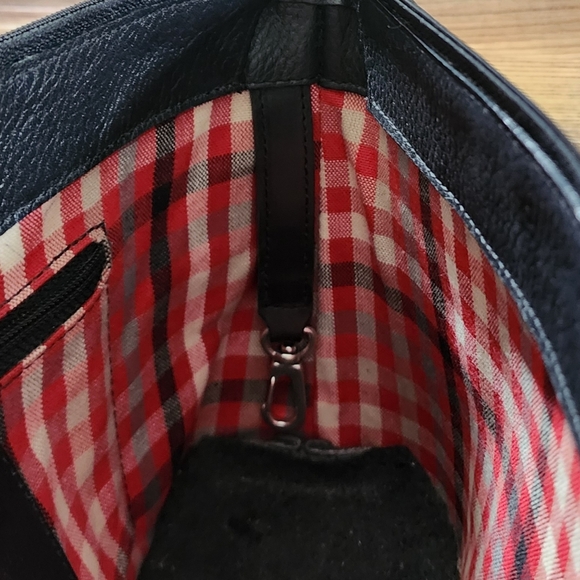 Brighton Handbag Black Leather Top Handle Leila Satchel - Picture 13 of 14